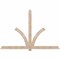 Ekena Millwork Redmond Smooth Timber Gable Bracket, Douglas Fir, 108"W x 72"H x 1 1/2"D x 5 1/2"F, 16/12 Pitch GBW108X72X0206RED00SDF - alternate 1